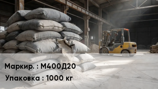 Цемент М400Д20 1000 кг
